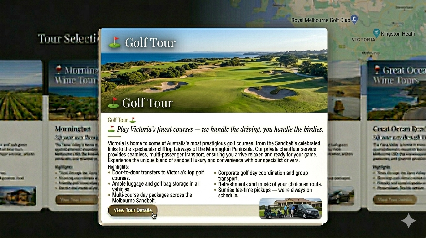 Golf Tours — SevenStar Limo Victoria