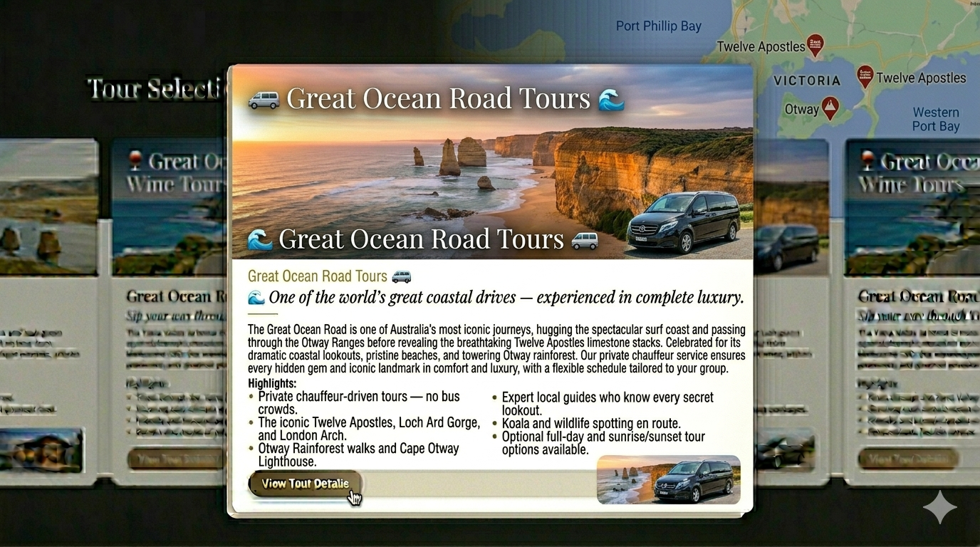 Great Ocean Road Tours — SevenStar Limo Victoria